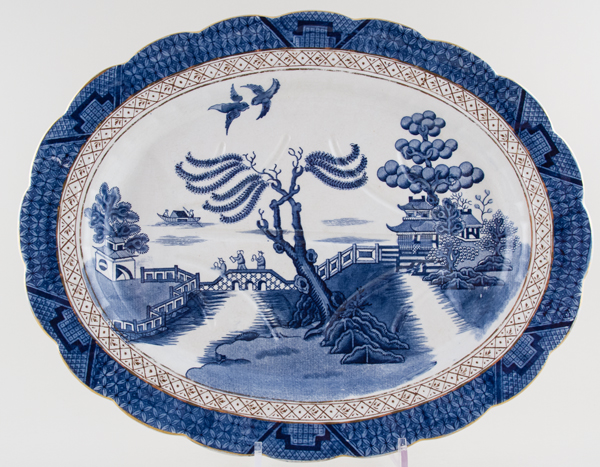 Meat Dish or Platter with tree and well c1926